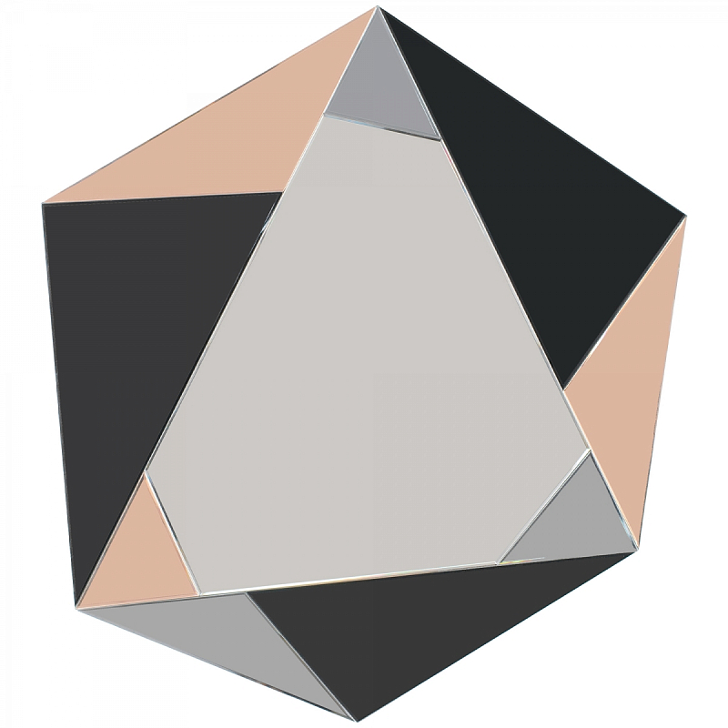 Зеркало Mirror Geometry Коричневый Черный Зеркало Mirror Geometry Коричневый Черный в Барнауле | Loft Concept