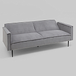 Диван современный вельветовый прямой Worcester Серый варинант исполнения - 4 | Loft Concept в Барнауле