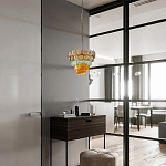 Люстра конусовидная с каскадом из разноцветных круглых подвесов Key Lustar варинант исполнения - 4 | Loft Concept в Барнауле