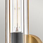 Бра для ванных комнат с прозрачным цилиндрическим плафоном на круглом основании Hinkley варинант исполнения - 4 | Loft Concept в Барнауле