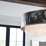 Люстра круглая с подвесками из текстурированного стекла молочного цвета Hinkley варинант исполнения - 7 | Loft Concept в Барнауле