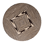 Столик журнальный круглый с полосатым узором Zebroids варинант исполнения - 2 | Loft Concept в Барнауле