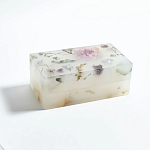 Шкатулка из эпоксидной смолы с цветами белая Epoxy Resin Rectangular Box White варинант исполнения - 3 | Loft Concept в Барнауле