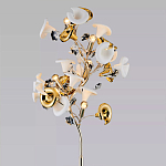 Торшер в виде белых и золотых цветов каллы Refined Taste of Light варинант исполнения - 2 | Loft Concept в Барнауле