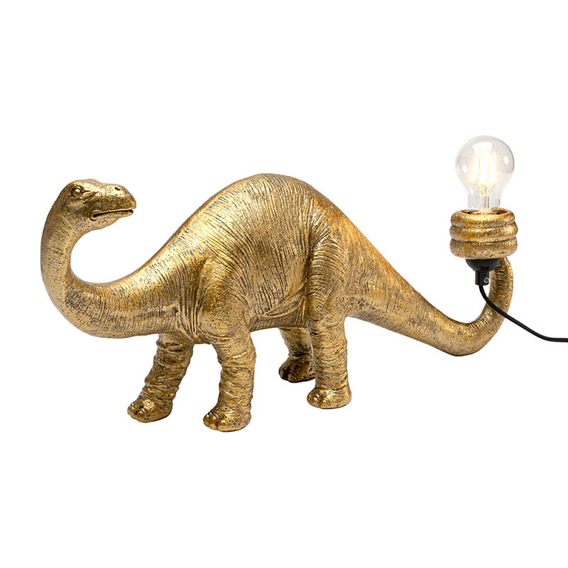 Настольная лампа для детской Золотой Динозавр  Золотой в Барнауле | Loft Concept 
