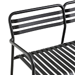 Скамья из алюминия Mack Metal Bench Black варинант исполнения - 4 | Loft Concept в Барнауле