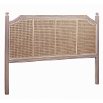 Изголовье кровати коричневое с обивкой из ротанга Olivia Headboard варинант исполнения - 1 | Loft Concept в Барнауле