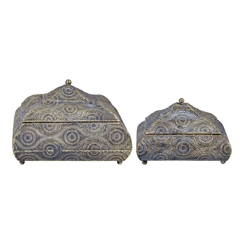 Набор из двух шкатулок с эффектом патинирования Austronesian Caskets  в Барнауле | Loft Concept 