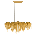 Люстра подвесная с металлическими дугами и длинными цепочками 115 см Atlantis Chain варинант исполнения - 4 | Loft Concept в Барнауле