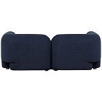 Дизайнерский двухместный диван с мягкими спинкой и подлокотниками синий Madelaine Sofa Blue варинант исполнения - 2 | Loft Concept в Барнауле