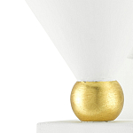 Бра с бело-золотыми плафоном в форме конуса Light Source варинант исполнения - 1 | Loft Concept в Барнауле