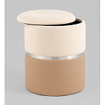 Пуф Mauldine с ящиком бежевый с экокожей варинант исполнения - 2 | Loft Concept в Барнауле