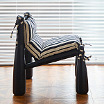 Кресло черно-белое со съемными подушками Celebrity варинант исполнения - 6 | Loft Concept в Барнауле