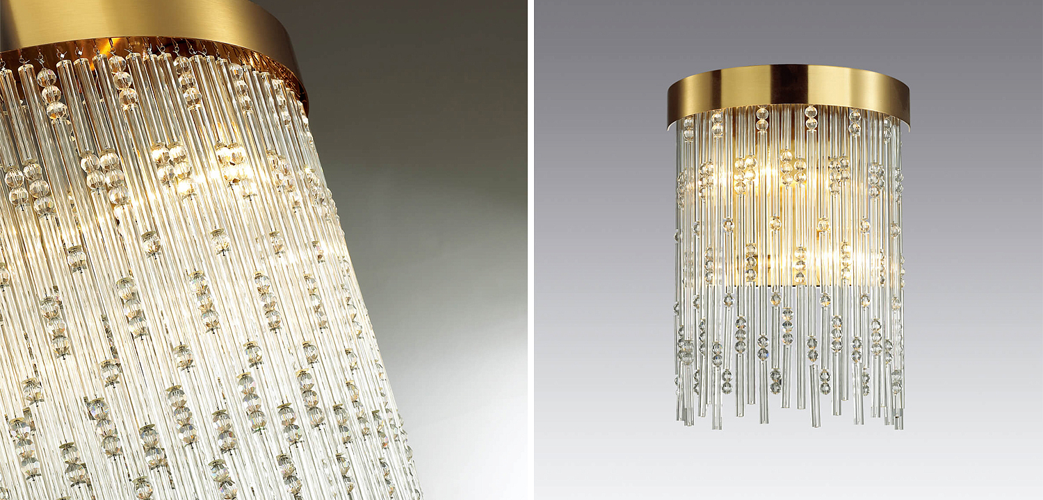 Бра Hailstorm Rain Kerri Wall lamp gold Бра Hailstorm Rain Kerri Wall lamp gold - Loft-Concept в Барнауле