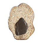 Бра с волнообразным стеклянным плафоном и вставкой из мрамора Liquid Stone варинант исполнения - 6 | Loft Concept в Барнауле