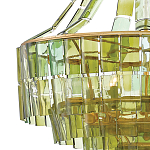 Люстра круглая каскадная Explosion of Green Shades зеленое стекло варинант исполнения - 1 | Loft Concept в Барнауле