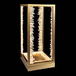 Настольная лампа прямоугольная с декоративными элементами в виде кристаллов Smooth Shine варинант исполнения - 1 | Loft Concept в Барнауле