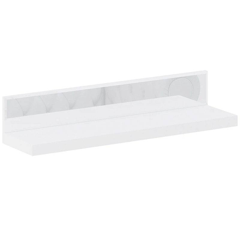 Полка с зеркальным декором Arden Mirror Shelf Зеркало Белый Черный Полка с зеркальным декором Arden Mirror Shelf Зеркало Белый Черный в Барнауле | Loft Concept