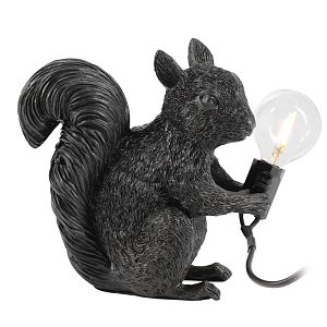 Настольная лампа Чёрная белка