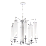 Люстра с 8-ю прозрачными цилиндрическими плафонами Jeanette варинант исполнения - 5 | Loft Concept в Барнауле