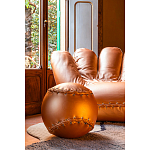 Дизайнерское кожаное кресло в форме руки Poltronova Joe Gold  Armchair варинант исполнения - 5 | Loft Concept в Барнауле