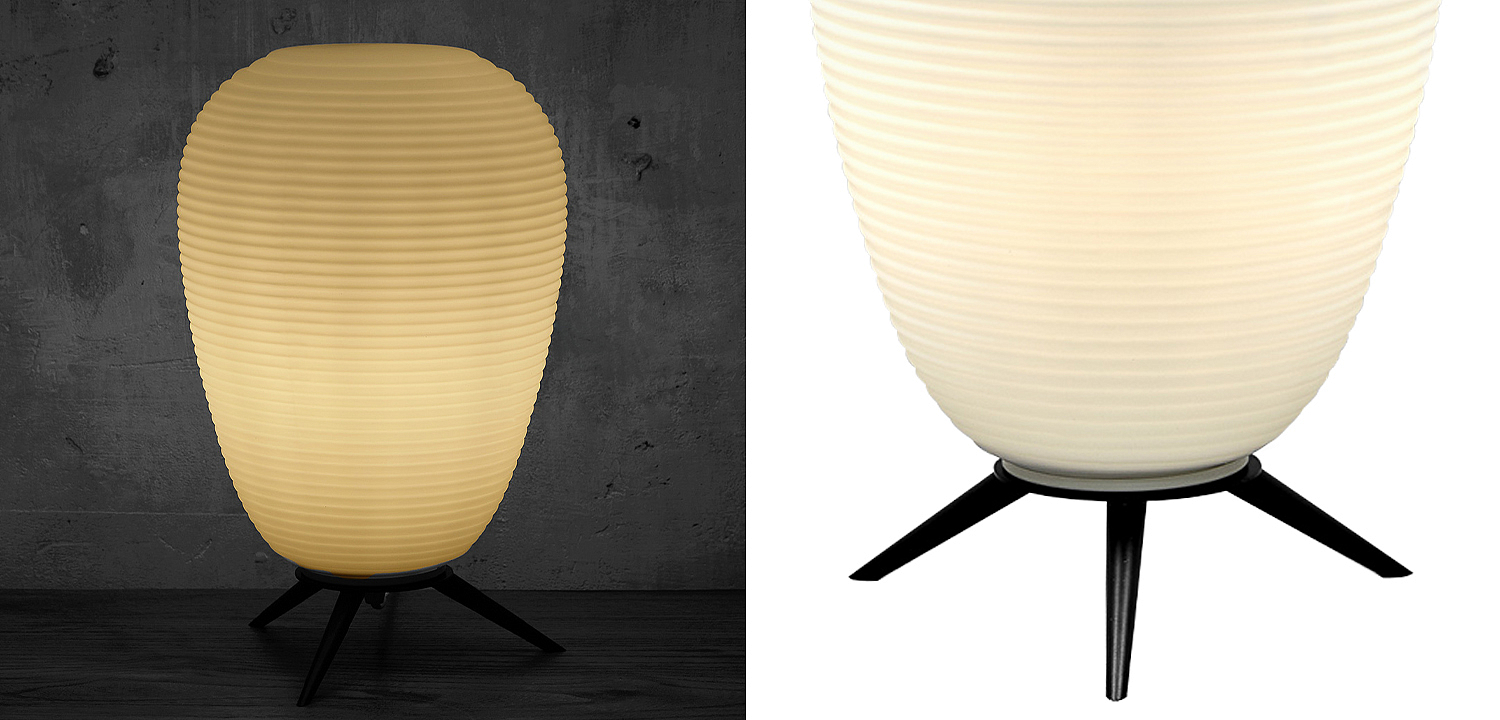 Настольная лампа в японском стиле Muir Glass Paper Lamp Настольная лампа в японском стиле Muir Glass Paper Lamp - Loft-Concept в Барнауле