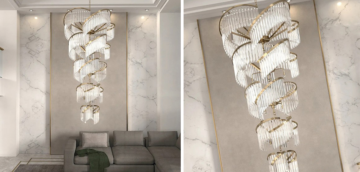 Большая Многоярусная Люстра для Высокого потолка Odeon Large Tiered Chandelier Большая Многоярусная Люстра для Высокого потолка Odeon Large Tiered Chandelier - Loft-Concept в Барнауле
