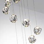 Люстра каскадня с 12-ю прозрачными шарообразными плафонами Bubbles Bocci варинант исполнения - 6 | Loft Concept в Барнауле