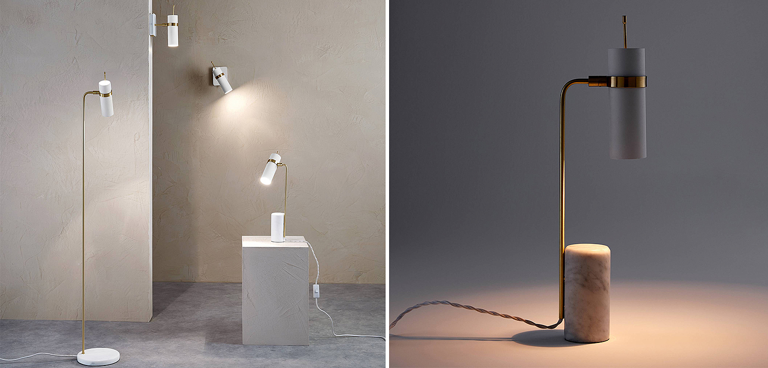 Настольная лампа Detlef Table lamp white marble Настольная лампа Detlef Table lamp white marble - Loft-Concept в Барнауле