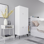Комод белый с 4-мя дверцами на металлических ножках SPARK MULTIPURPOSE CABINET WHITE варинант исполнения - 2 | Loft Concept в Барнауле