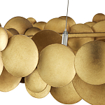 Люстра круглая из многослойных золотых дисков Metal Disc Chandelier варинант исполнения - 3 | Loft Concept в Барнауле