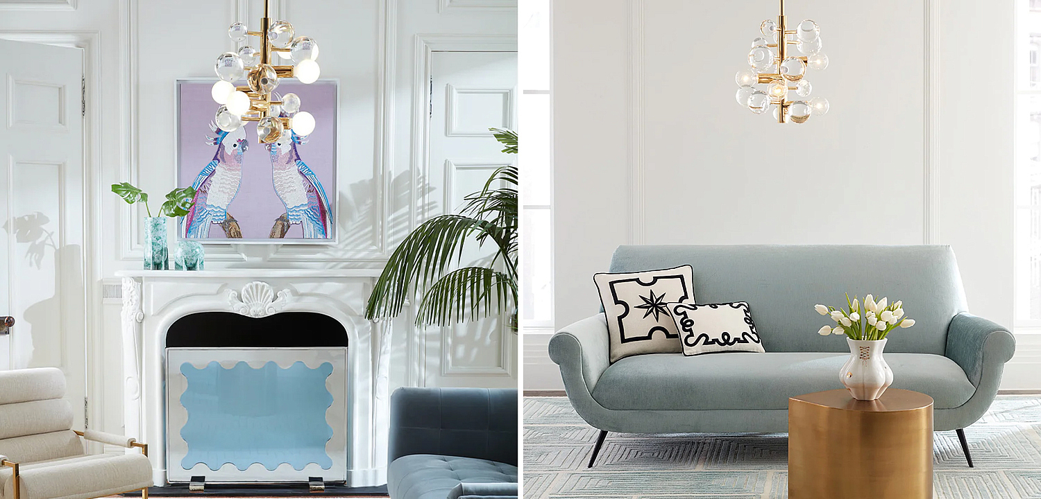 Светильник Jonathan Adler GLOBO FIVE-LIGHT CHANDELIER Clear Светильник Jonathan Adler GLOBO FIVE-LIGHT CHANDELIER Clear - Loft-Concept в Барнауле