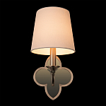 Бра с белым текстильным абажуром и фигурным основанием с зеркальной вставкой Vitorino варинант исполнения - 25 | Loft Concept в Барнауле