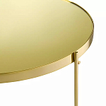 Кофейный столик овальный золотой Modern Mirror Gold Table варинант исполнения - 3 | Loft Concept в Барнауле