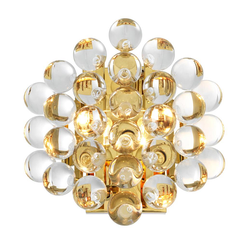 Бра Wall Lamp Mylo Gold Глянцевое золото Прозрачный (Transparent) Бра Wall Lamp Mylo Gold Глянцевое золото Прозрачный (Transparent) в Барнауле | Loft Concept