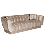 Диван трехместный велюровый серый Island of Comfort варинант исполнения - 1 | Loft Concept в Барнауле