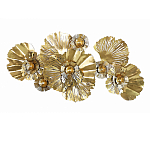 Панно настенное Blank Sheet Golden Flower варинант исполнения - 1 | Loft Concept в Барнауле