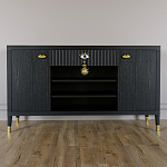 Комод-буфет Elsa Dreams Black с открытыми полками   варинант исполнения - 6 | Loft Concept в Барнауле