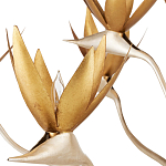 Люстра с плафонами в виде цветов Golden Bird of Paradise варинант исполнения - 1 | Loft Concept в Барнауле