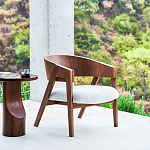 Приставной столик из массива дерева Walnut варинант исполнения - 10 | Loft Concept в Барнауле