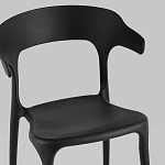 Черный стул из прочного PP-пластика JORIS варинант исполнения - 6 | Loft Concept в Барнауле