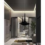 Подвесной вязаный черный светильник «Лампа Марракеша» варинант исполнения - 4 | Loft Concept в Барнауле