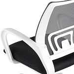 Офисное кресло с основанием из белого пластика Desk chairs Black варинант исполнения - 7 | Loft Concept в Барнауле