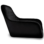 Барный стул вращающийся со спинкой и подлокотниками Douglas Rhombus Черный Велюр варинант исполнения - 2 | Loft Concept в Барнауле