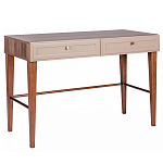 Стол письменный из массива бука с 2-мя ящиками бежевый Wenge Light варинант исполнения - 1 | Loft Concept в Барнауле