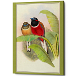 Постер на холсте с изображением птиц Blooming Birds Poster варинант исполнения - 6 | Loft Concept в Барнауле