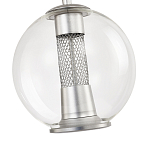 Подвесной светильник с плафоном в форме шара Inner Gleam Orb silver варинант исполнения - 5 | Loft Concept в Барнауле