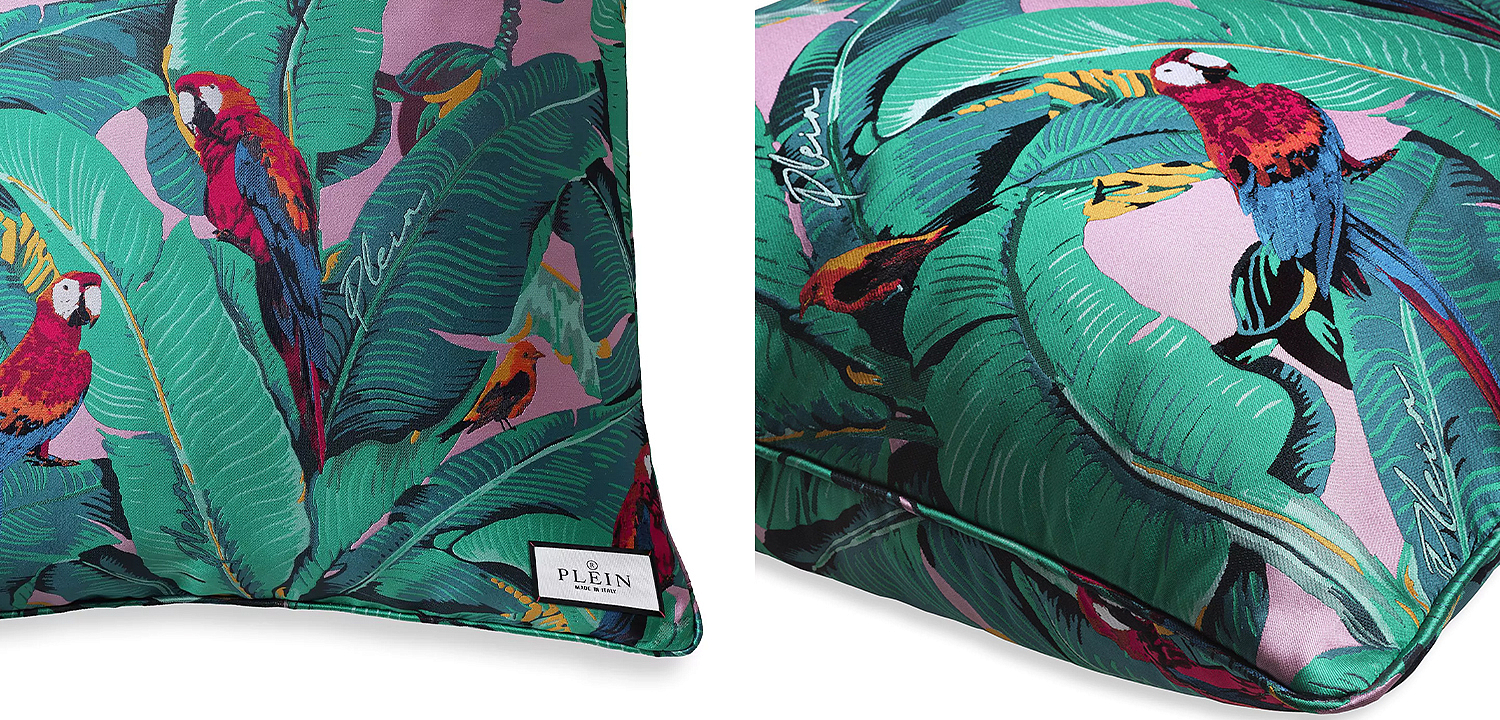 Подушка Philipp Plein Cushion Parrot 50 x 50 Подушка Philipp Plein Cushion Parrot 50 x 50 - Loft-Concept в Барнауле