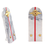 Сувенир Погон МВД из натурального камня мрамор Souvenir Epaulets варинант исполнения - 2 | Loft Concept в Барнауле