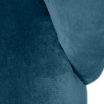 Барный стул вращающийся со спинкой Синий Велюр Vendramin Chair варинант исполнения - 3 | Loft Concept в Барнауле